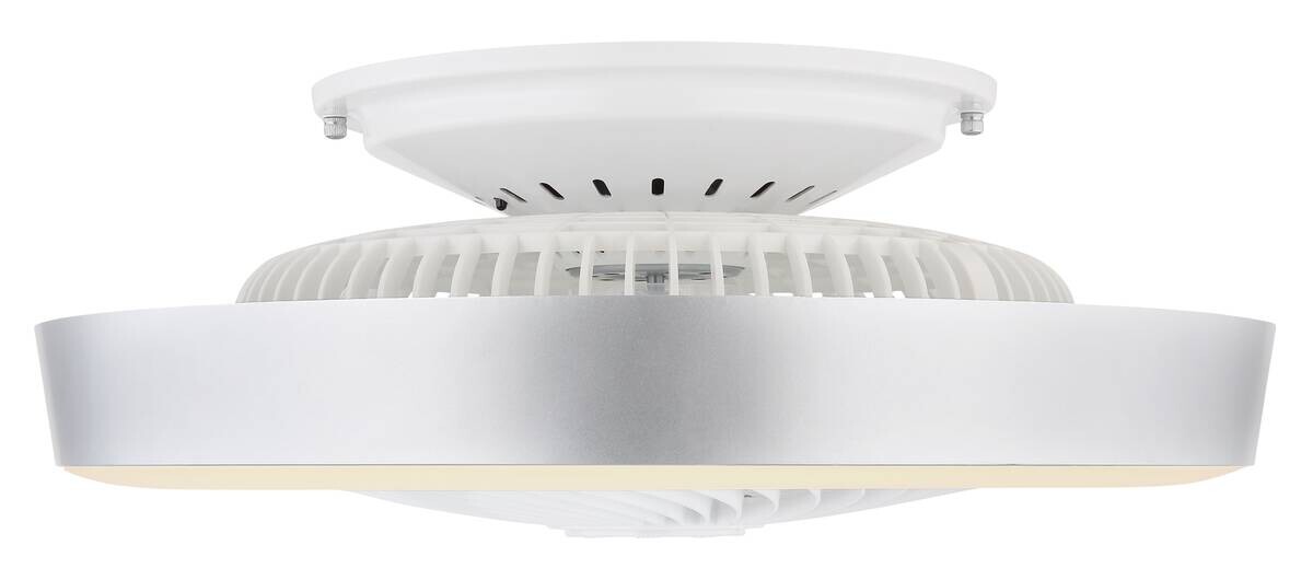 GLOBO LED-Deckenventilator weiß grau Metall Kunststoff H/D: ca. 20,6x54,8 cm 1 Brennstellen