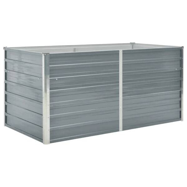 Hochbeet grau Metall B/H/L: ca. 80x77x160 cm