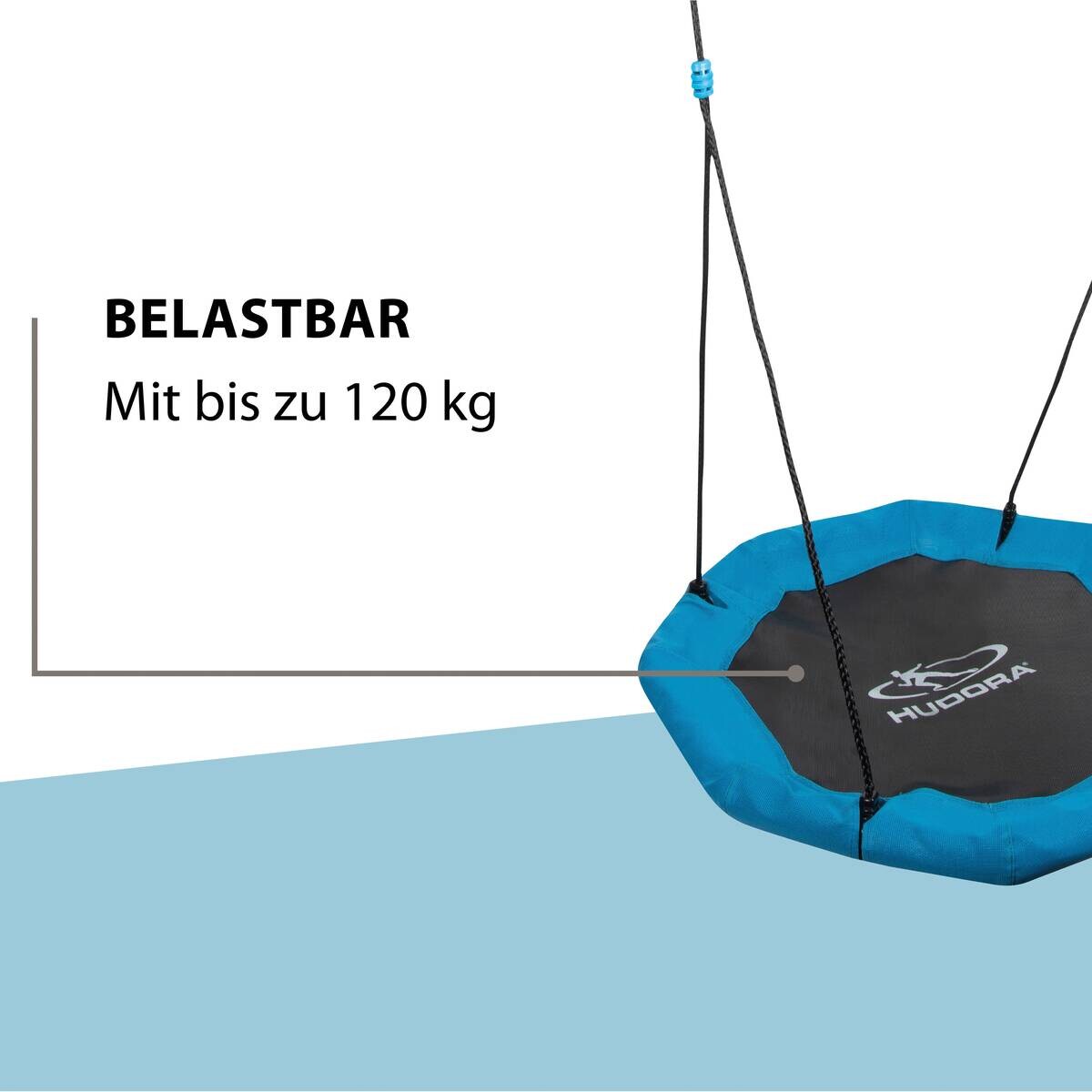 Hudora Nestschaukel Octagon 70 schwarz B/H/L: ca. 70x10x70 cm