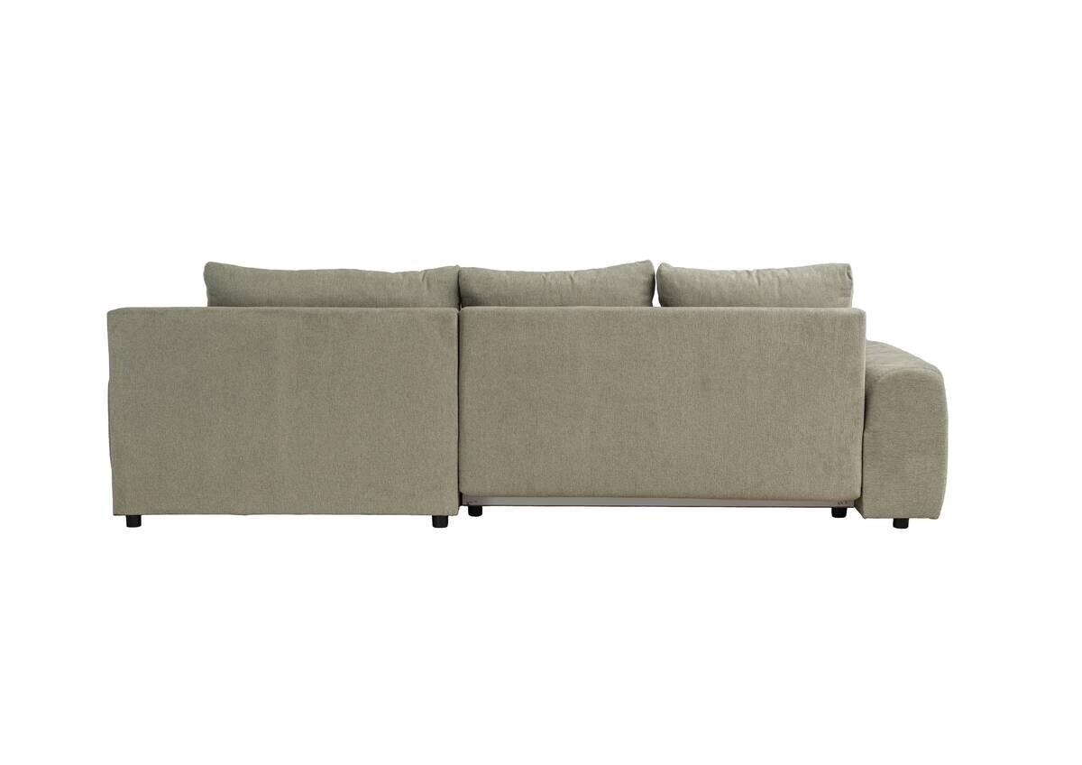 Ecksofa mit Bettfunktion und Bettkasten Lorenz olive Microfaser B/H/T: ca. 284x74x180 cm