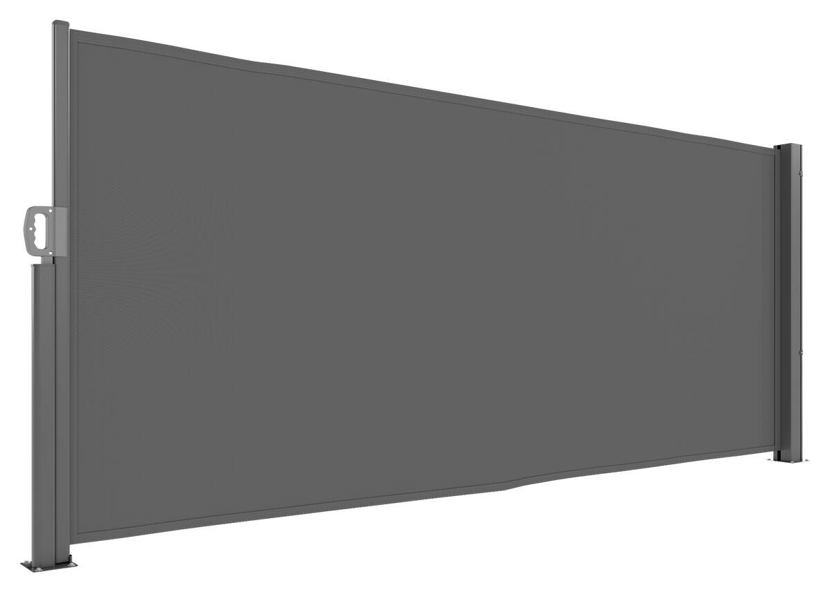 Outsunny Seitenmarkise dunkelgrau Polyester B/H/L: ca. 1x140x300 cm