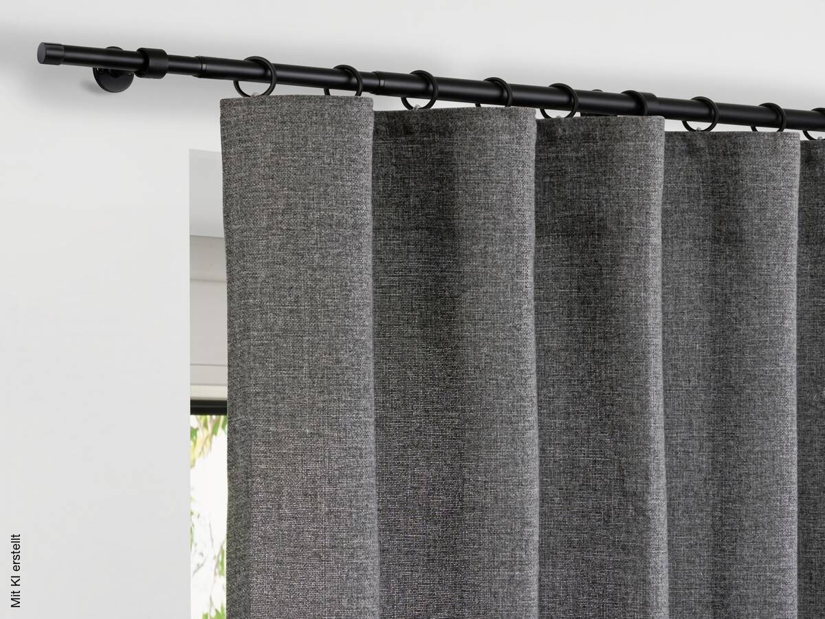 ondeco Stilgarnituren schwarz Metall ausziehbar von ca. 160 bis 280 cm 1.0 Läufe