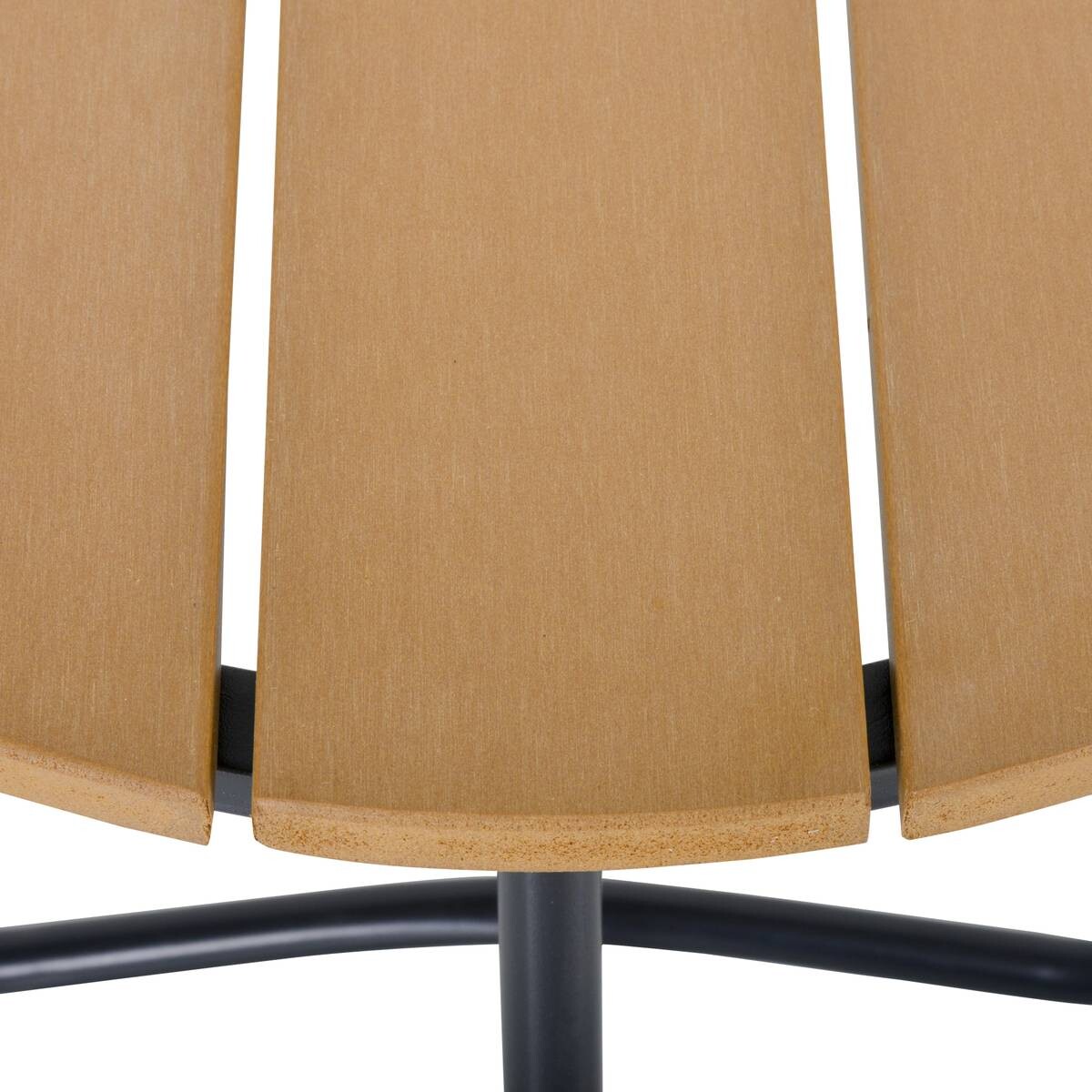 Outsunny Gartentisch braun Kunststoff H/D: ca. 48x49 cm