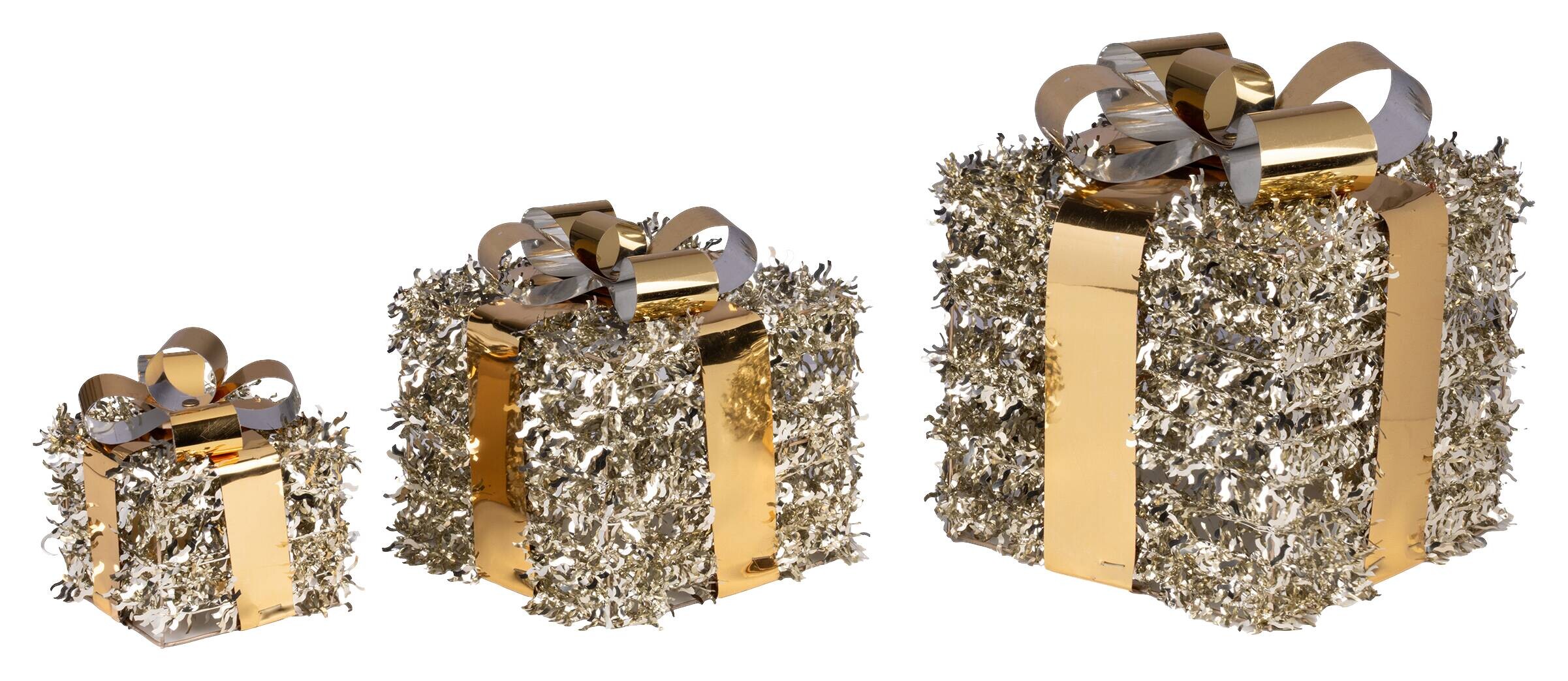 Dekorationsartikel gold Metall B/H/L: ca. 20x24x20 cm