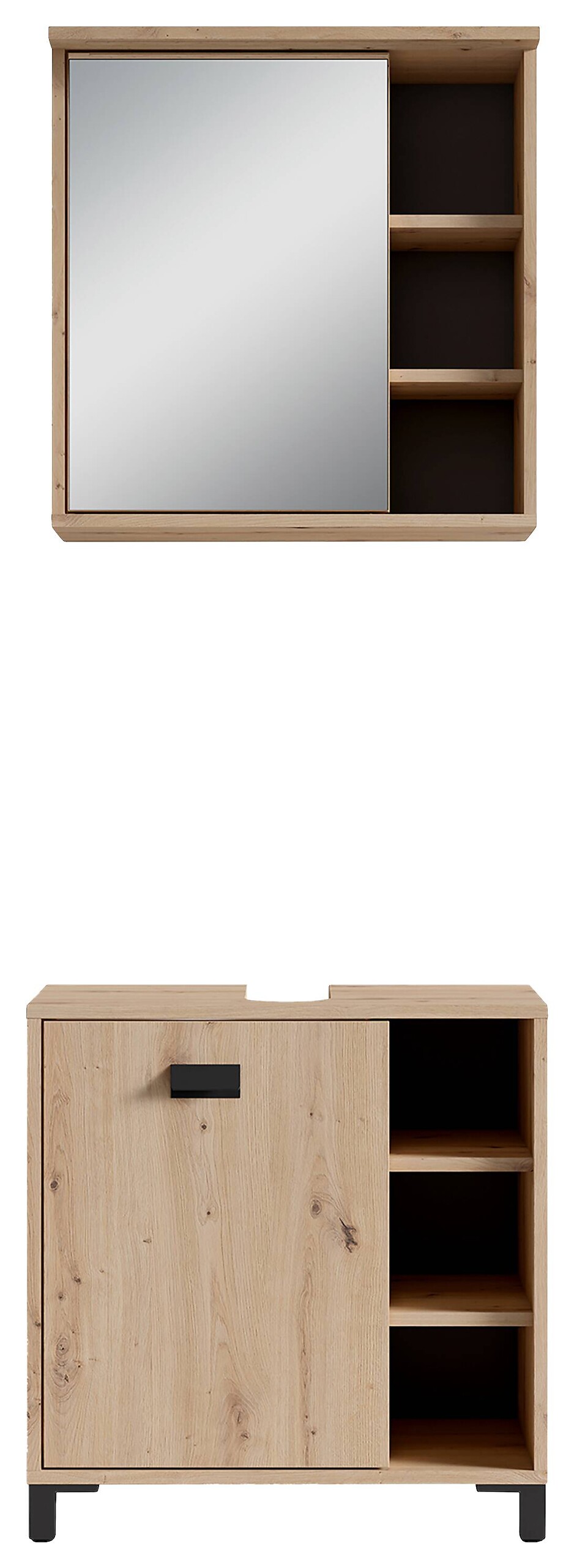 Badezimmer-Set WELLNESS, Set 2-tlg. Eiche