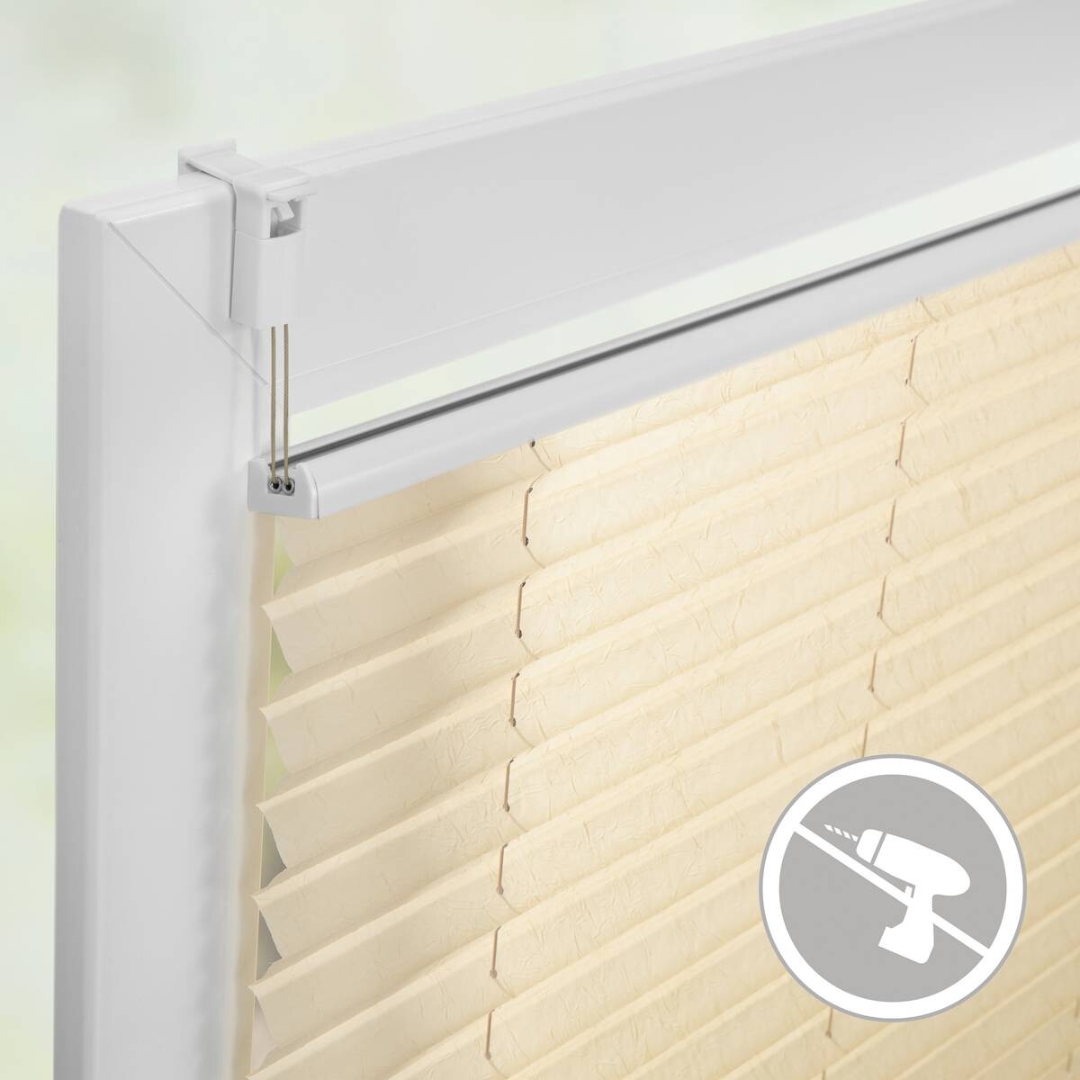 LICHTBLICK Spannplissee creme B/L: ca. 95x130 cm