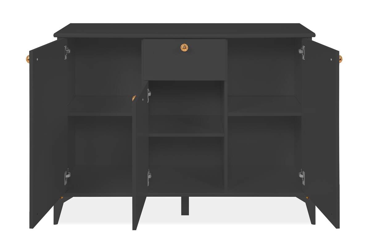 Kommode Izmir anthrazit B/H/T: ca. 120x90x36 cm
