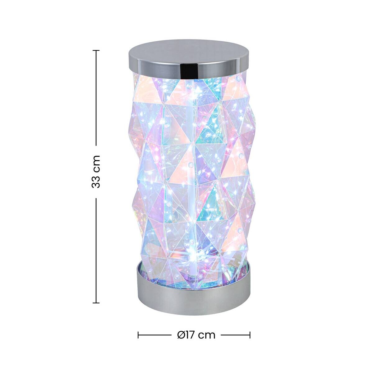 Nolo LED-Tischleuchte Shine transparent pearl B/H/T: ca. 37x16x16 cm