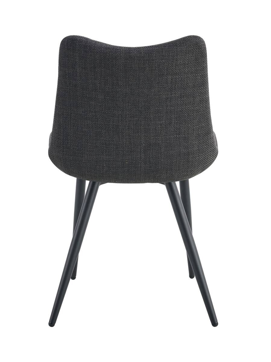 Stuhl LOTTA, 2er Set anthrazit Webstoff B/H/T: ca. 53x86x59 cm