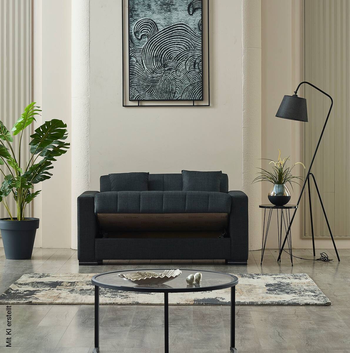 Sofa 3-2-1 Jerry anthrazit Microfaser
