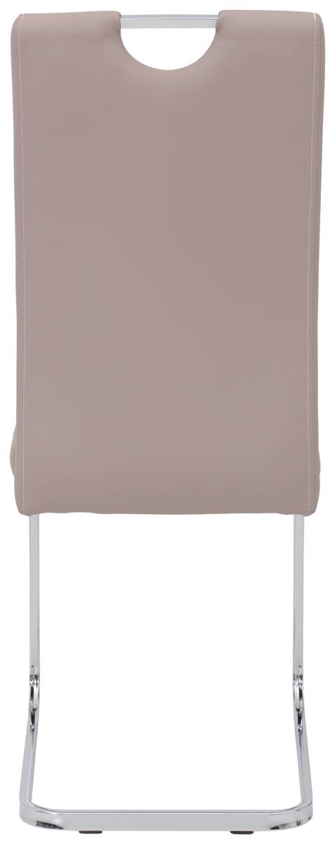Schwingstuhl Ruby 4er Set Cappuccino Kunstleder B/H/T: ca. 44x103x60 cm