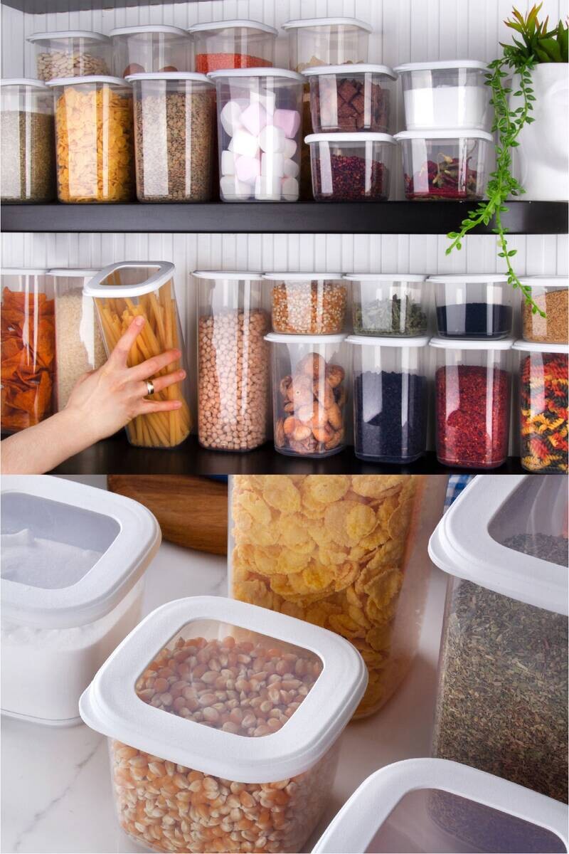 HermiaConcept Vorratsdosenset 24tlg. weiß