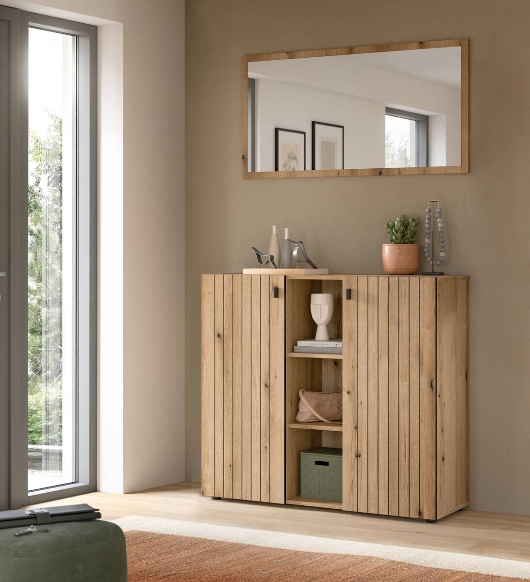 Garderobenset STATION Evoke Oak Nachbildung B/H/T: ca. 106x192x37 cm