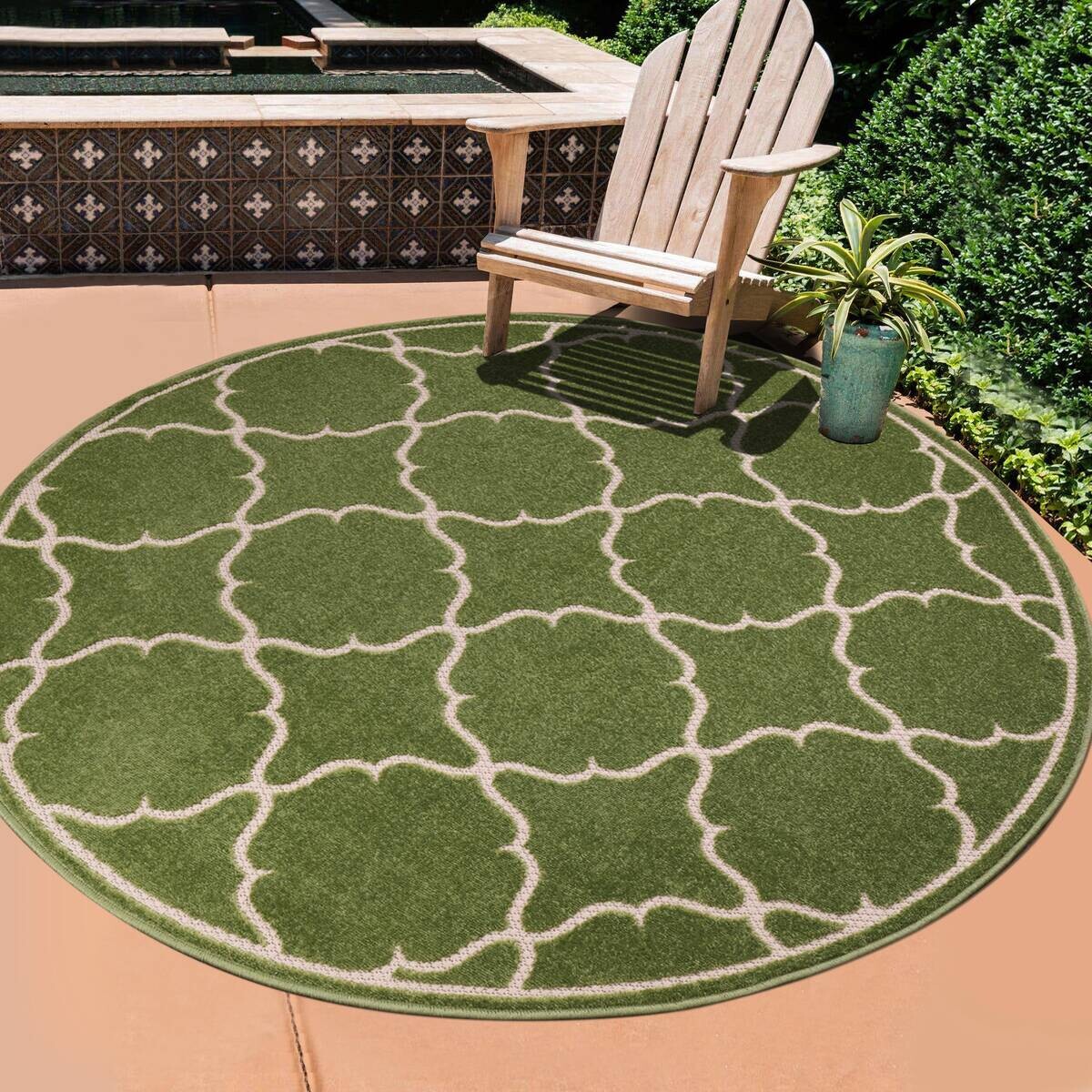 Sanat Outdoorteppich BERLIN grün D: ca. 120 cm