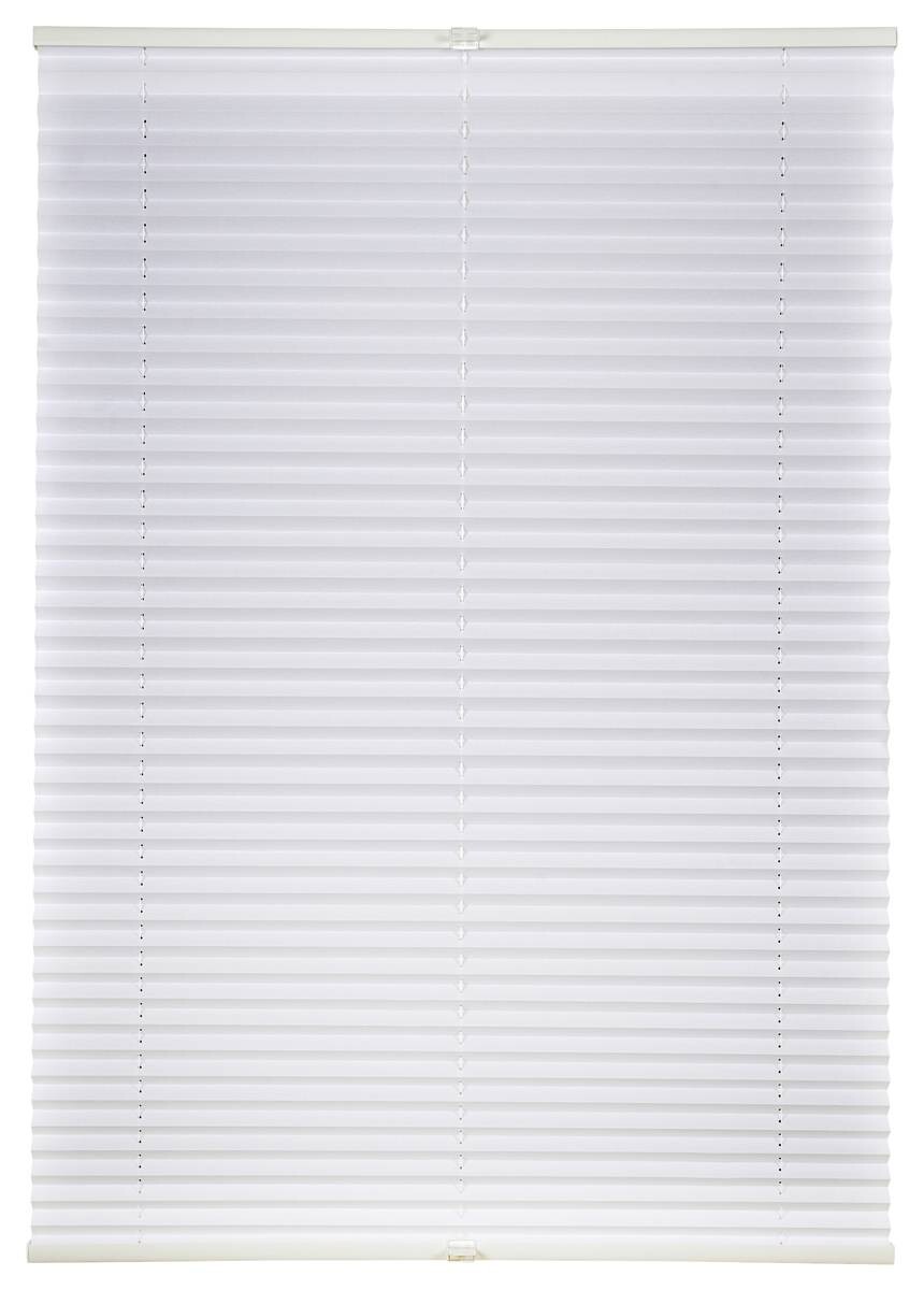 Hochwertiges Klemmplissee weiß B/L: ca. 95x130 cm