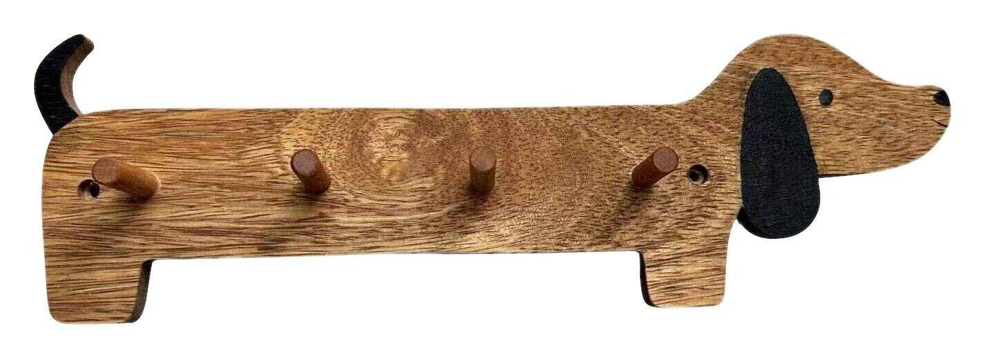 Garderobenleiste Cuno braun Mango B/H/T: ca. 37x12x5 cm