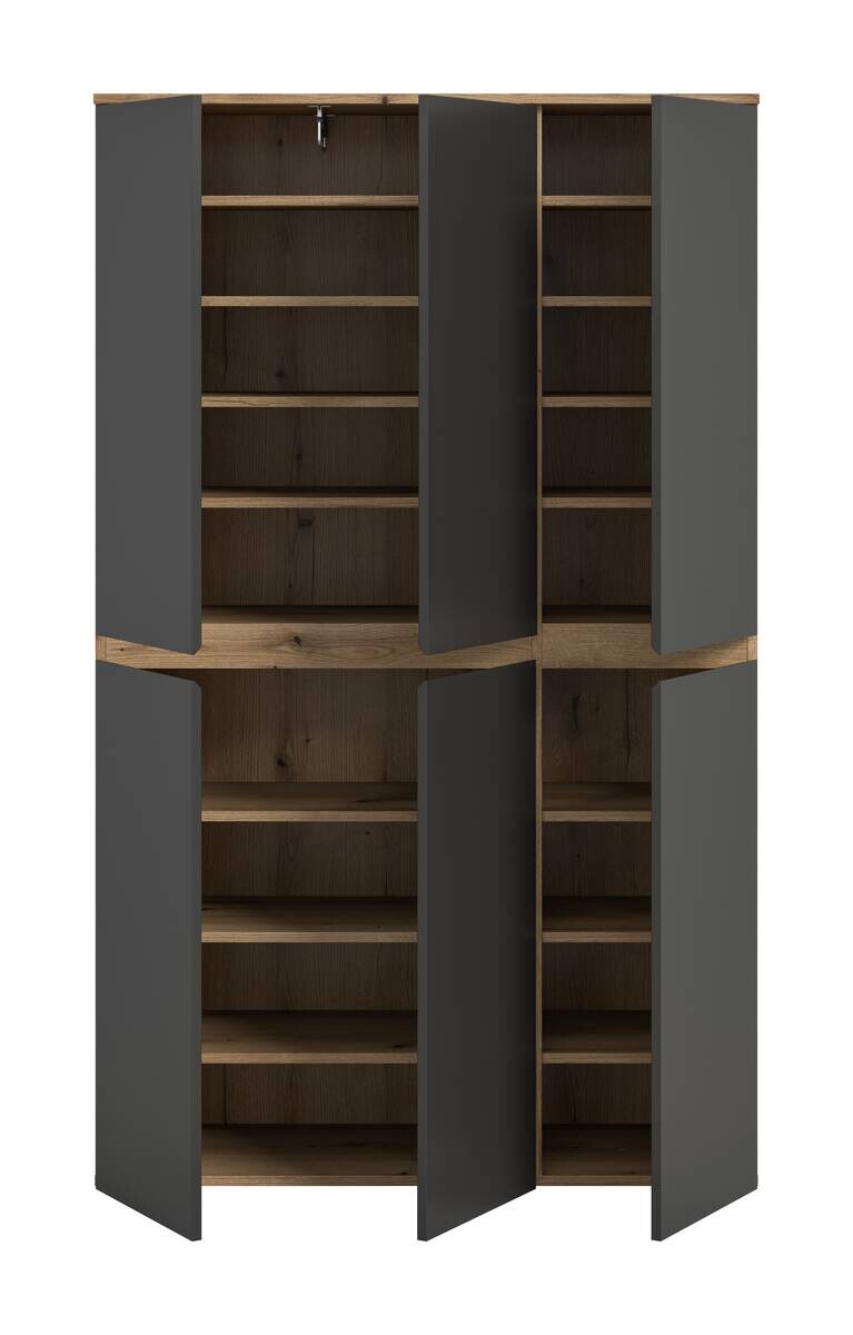 Schrank SCARPA Evoke Oak Nachbildung anthrazit B/H/T: ca. 105x175x37 cm