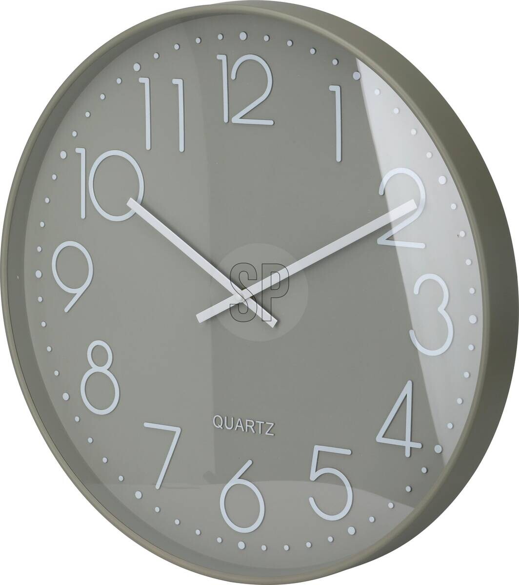 Wanduhr weiß B/H/L: ca. 53x5,4x54 cm