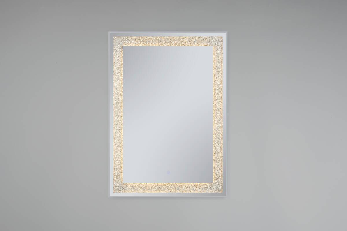 Mirrors & More LED-Spiegel Hermine glasklar B/H: ca. 50x70 cm