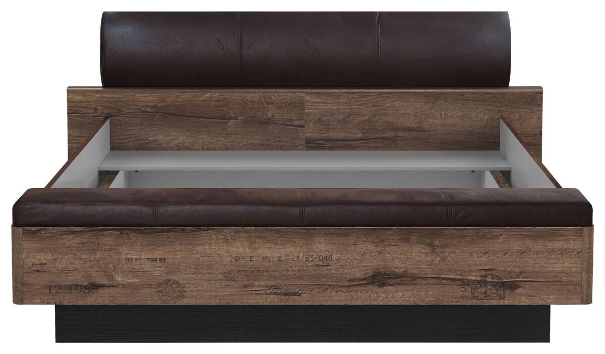 Bett schlamm Eiche Nachbildung B/H/T: ca. 219,8x90x242,2 cm