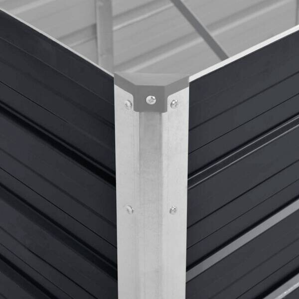 Hochbeet anthrazit Stahl B/H/L: ca. 80x77x240 cm