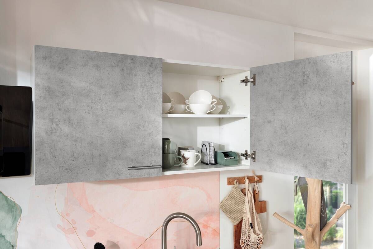 Respekta Küchenblock Malia Beton Optik B/H/T: ca. 310x200x60 cm