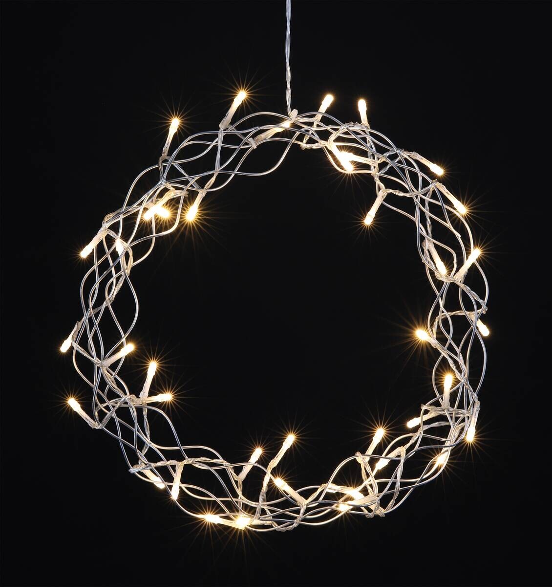 LED-Innenbeleuchtung grau Metall B/H/L: ca. 30x30x30 cm