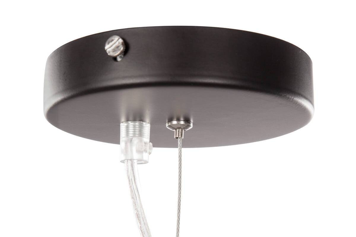 Kayoom Pendelleuchte Calai I 410 grau schwarz Glas Metall B/H/L: ca. 25x150x25 cm E27 1 Brennstellen