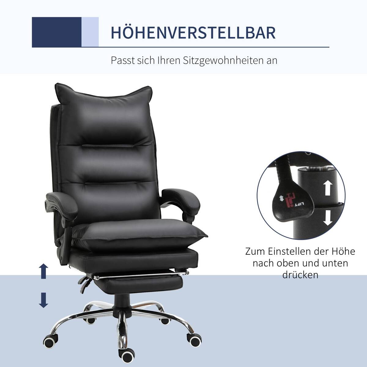 Drehstuhl 921-335BK schwarz