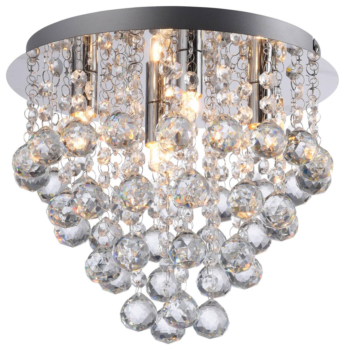 Just Light LED-Kronleuchter Kulunka B/H/L: ca. 28x25x28 cm