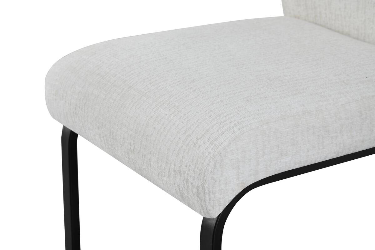 Schwingstuhl TINA, 2er Set creme Webstoff B/H/T: ca. 43x98x59 cm