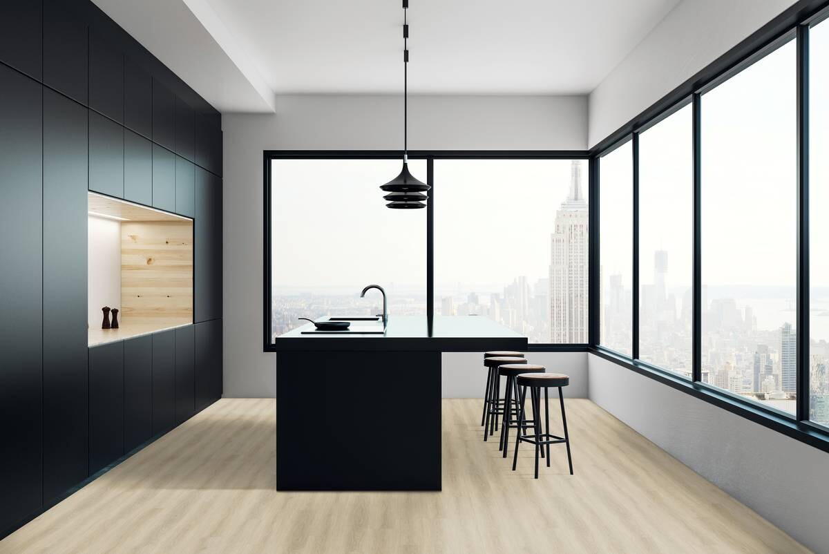 Vinylplanke Bright Oak, ca. 1,115 m² im Paket B/L: ca. 15,24x91,44 cm