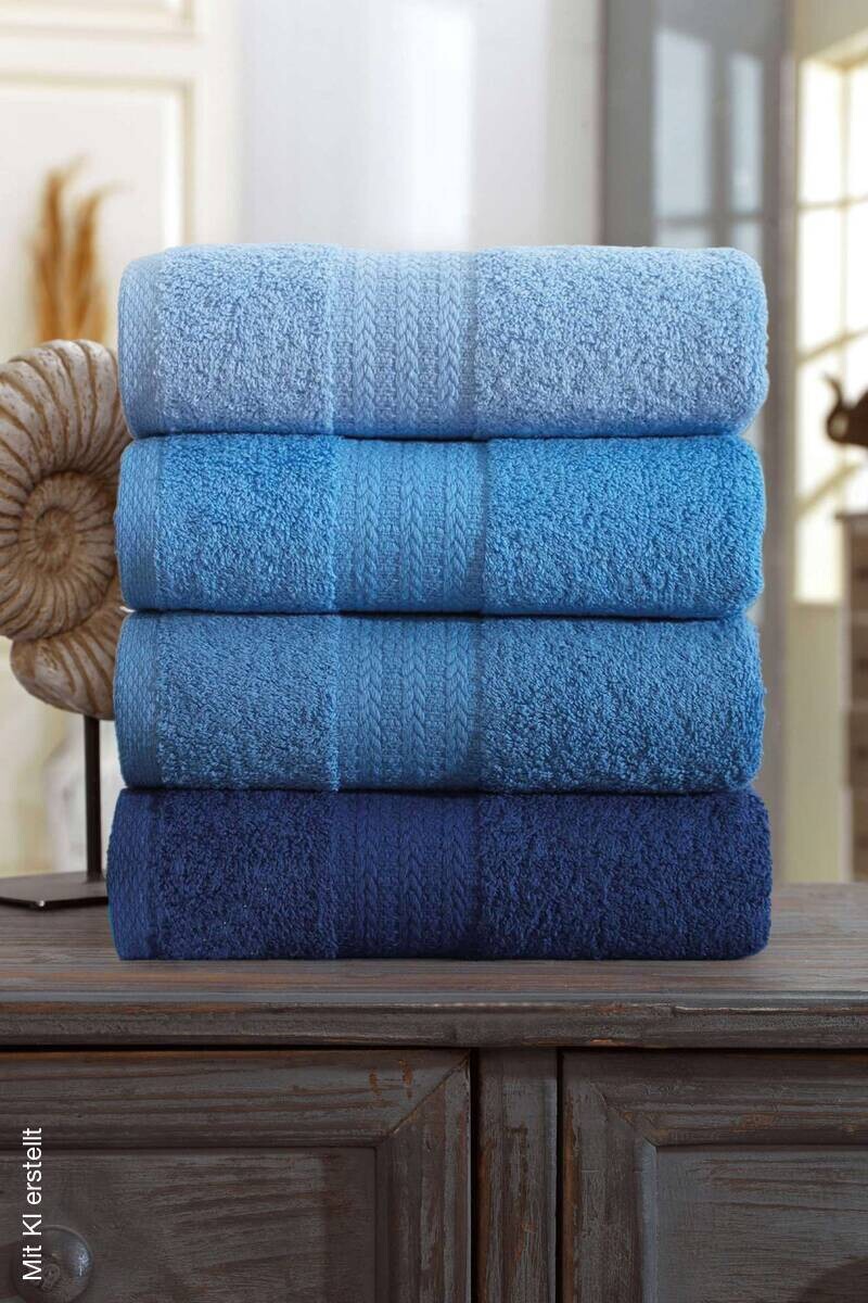 Mijolnir Frottier-Set blau Baumwolle B/L: ca. 50x85 cm