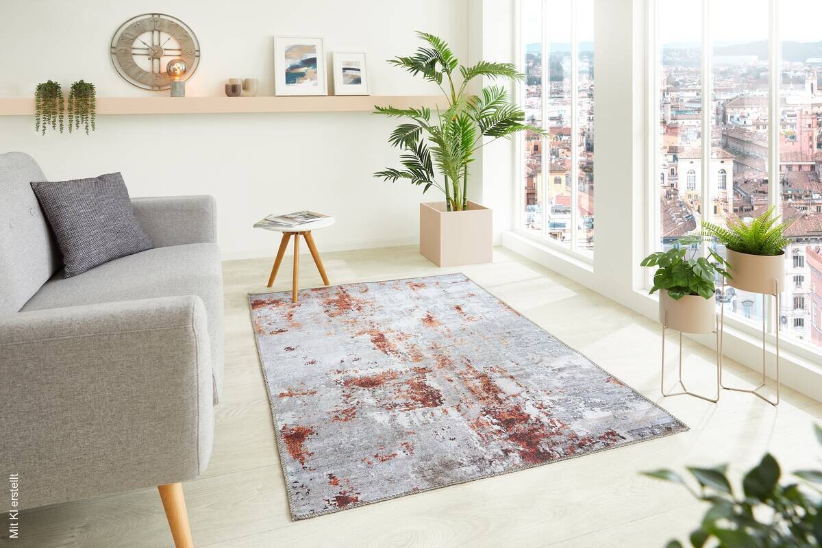 Luxor Living Teppich Lago grau B/L: ca. 240x340 cm