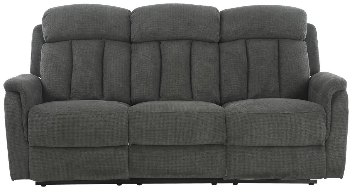 Sofa FM-3216-3P grau Microfaser B/H/T: ca. 200x100x95 cm