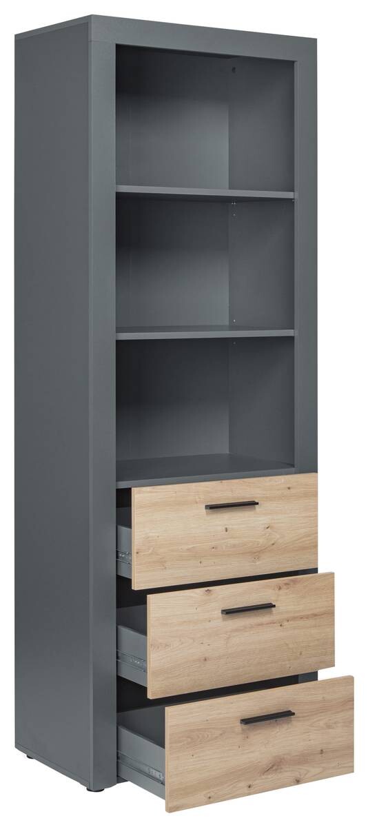 Regal Cobeto Eiche Artisan Nachbildung B/H/T: ca. 68,6x190x41,6 cm