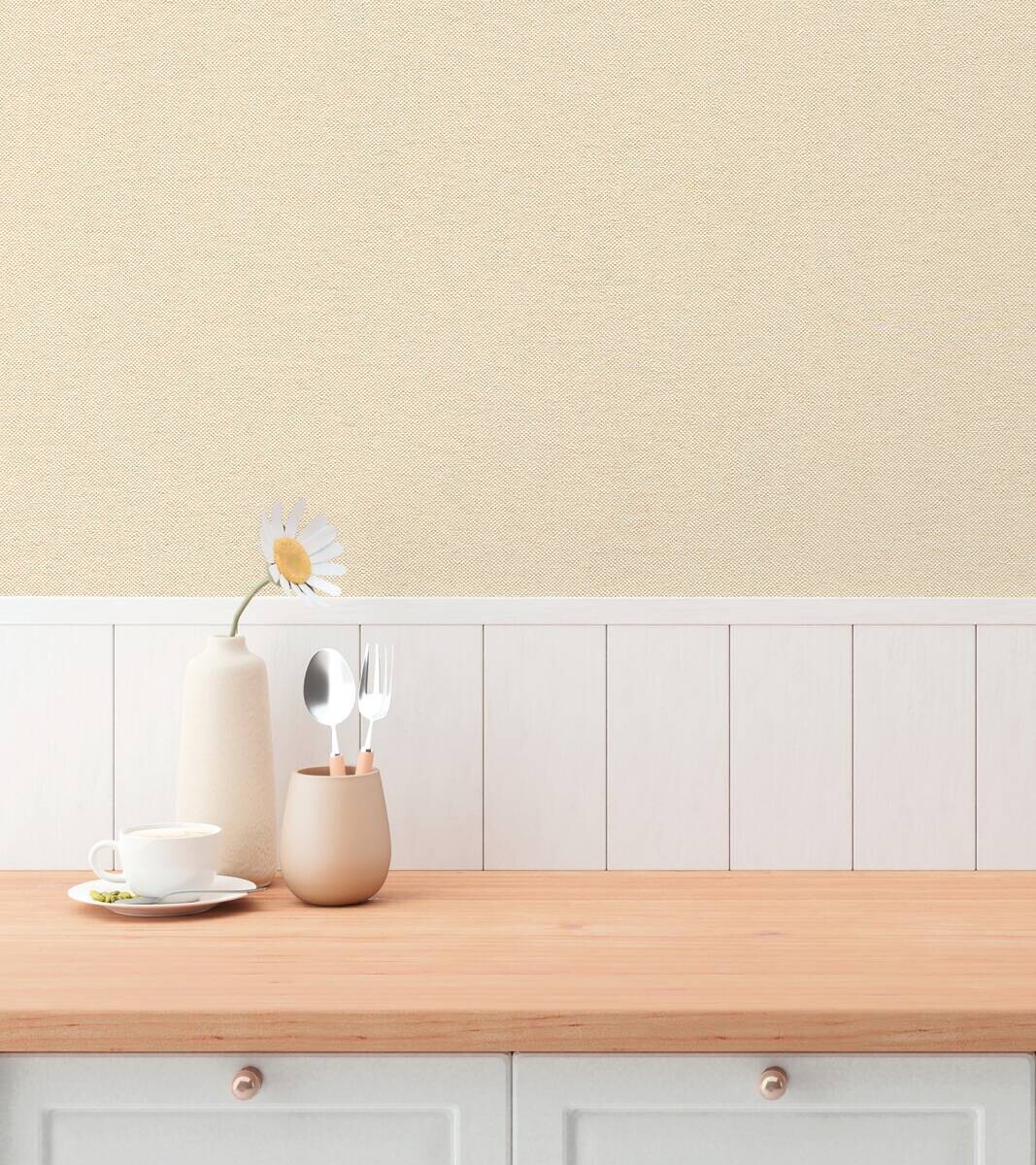 A.S.Creation Vliestapete beige gelb creme B/H/D: ca. 53x1005x9,3 cm