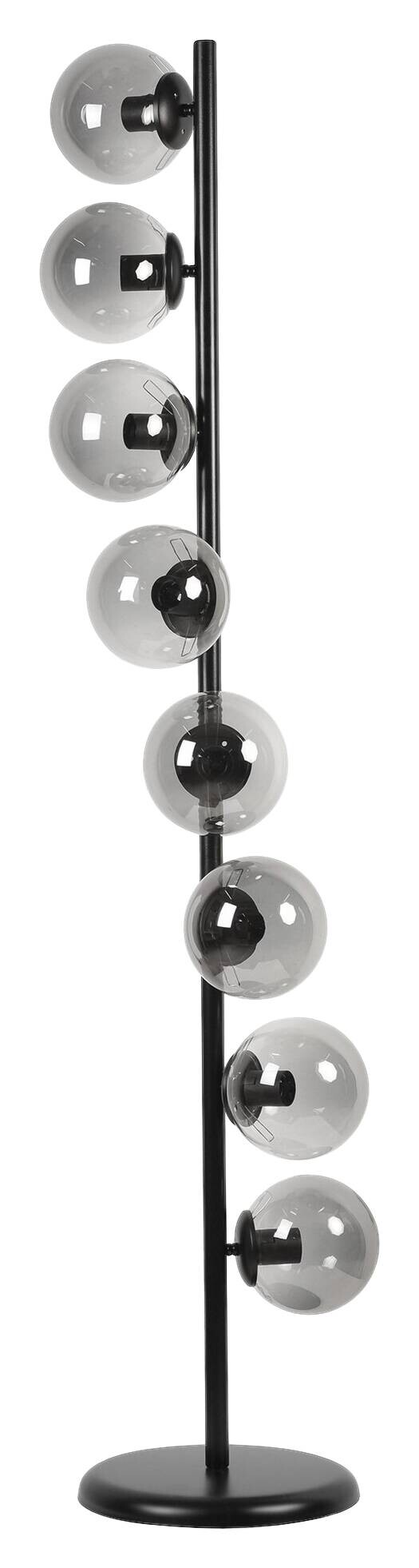 Opviq Stehlampe weiß Metall Glas B/H/L: ca. 30x155x30 cm E27 8 Brennstellen
