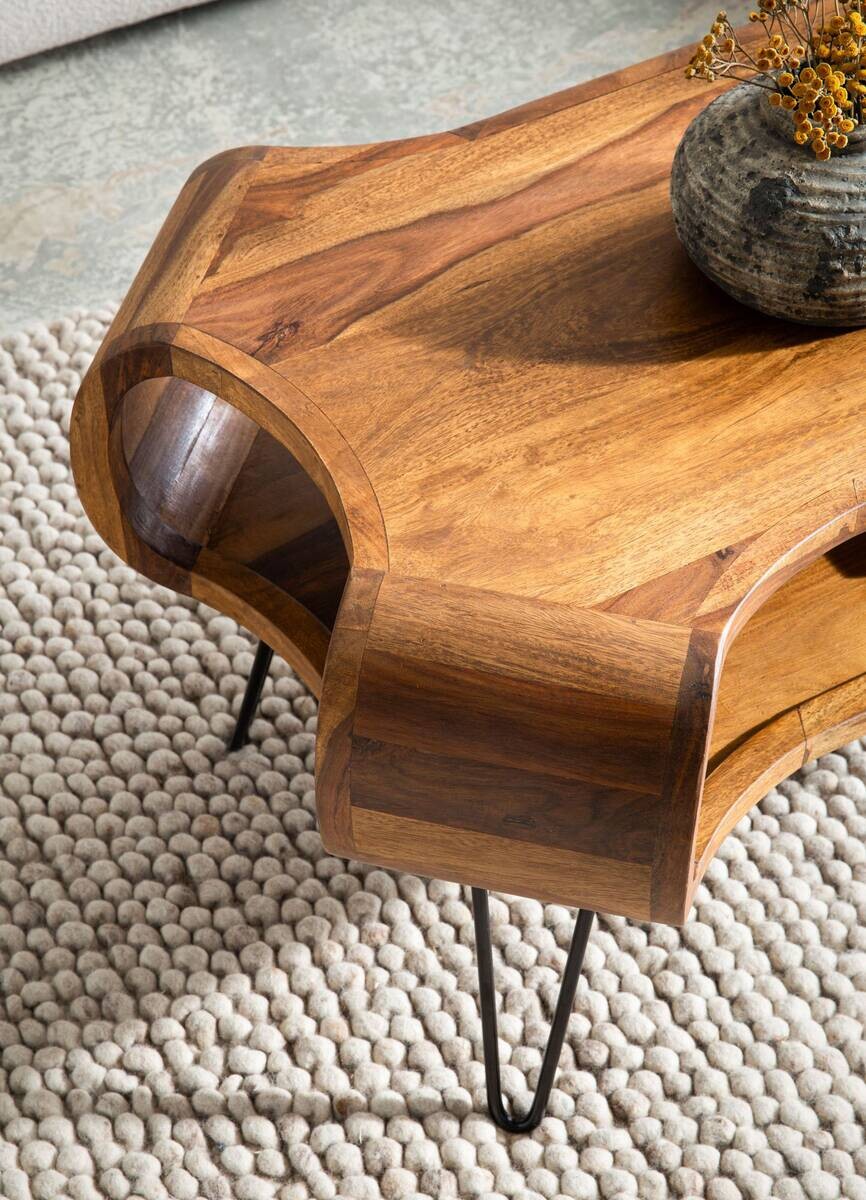Couchtisch braun B/H/T: ca. 100x47x60 cm