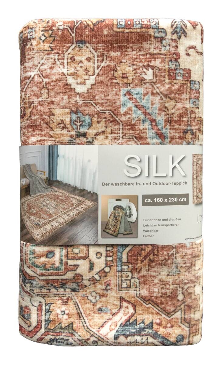 Teppich Silk terra B/L: ca. 80x150 cm