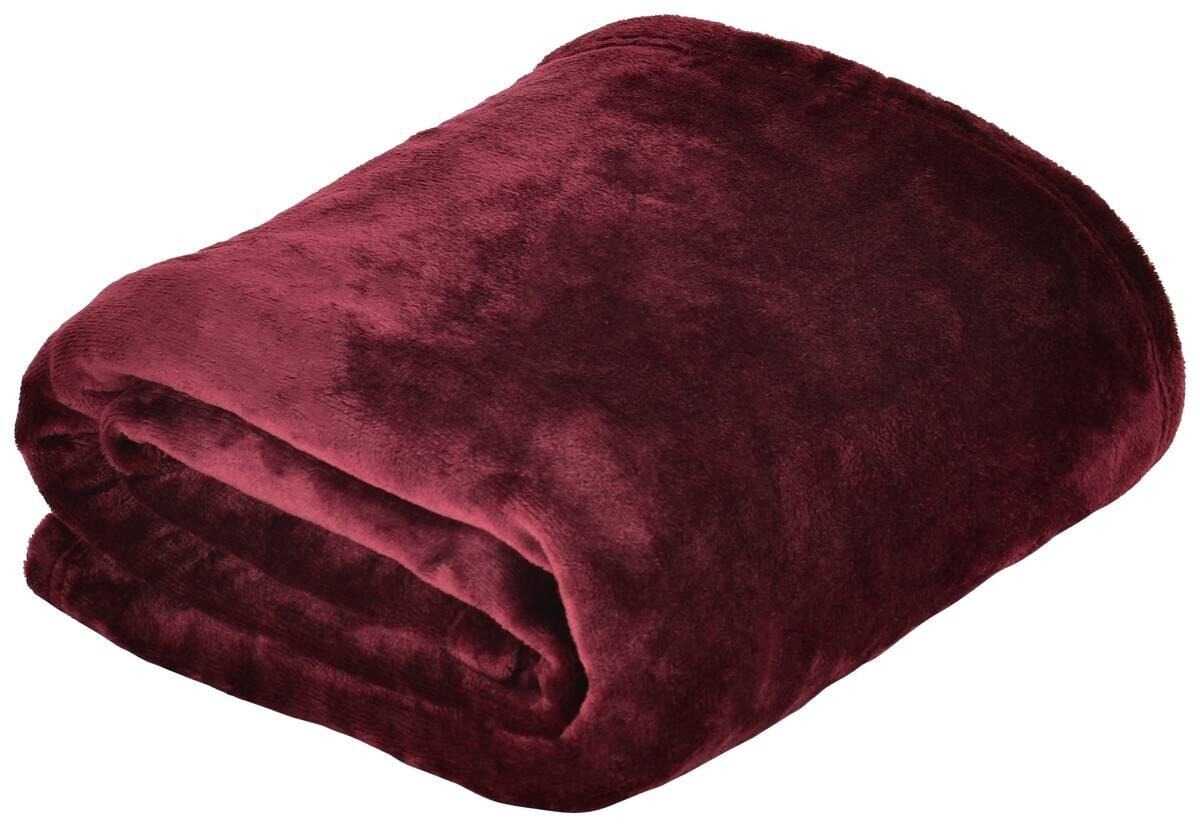 Flanelldecke rost Polyester B/L: ca. 140x200 cm