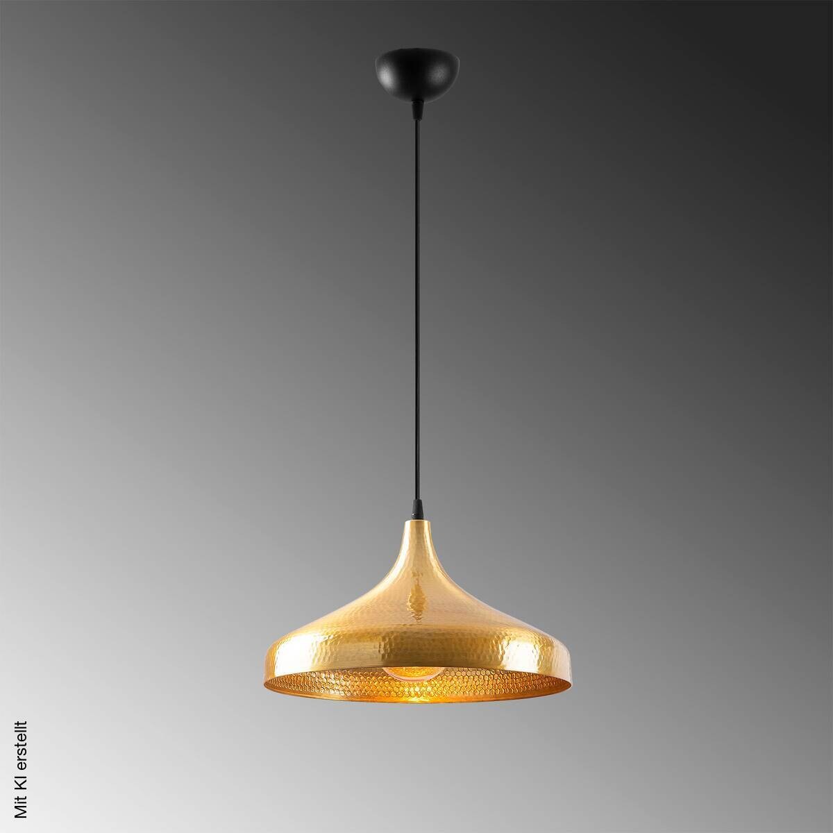Opviq Pendelleuchte Tattoo-2645 schwarz gold B/H/T/L/D: ca. 36x118x36x36x36 cm E27 1 Brennstellen