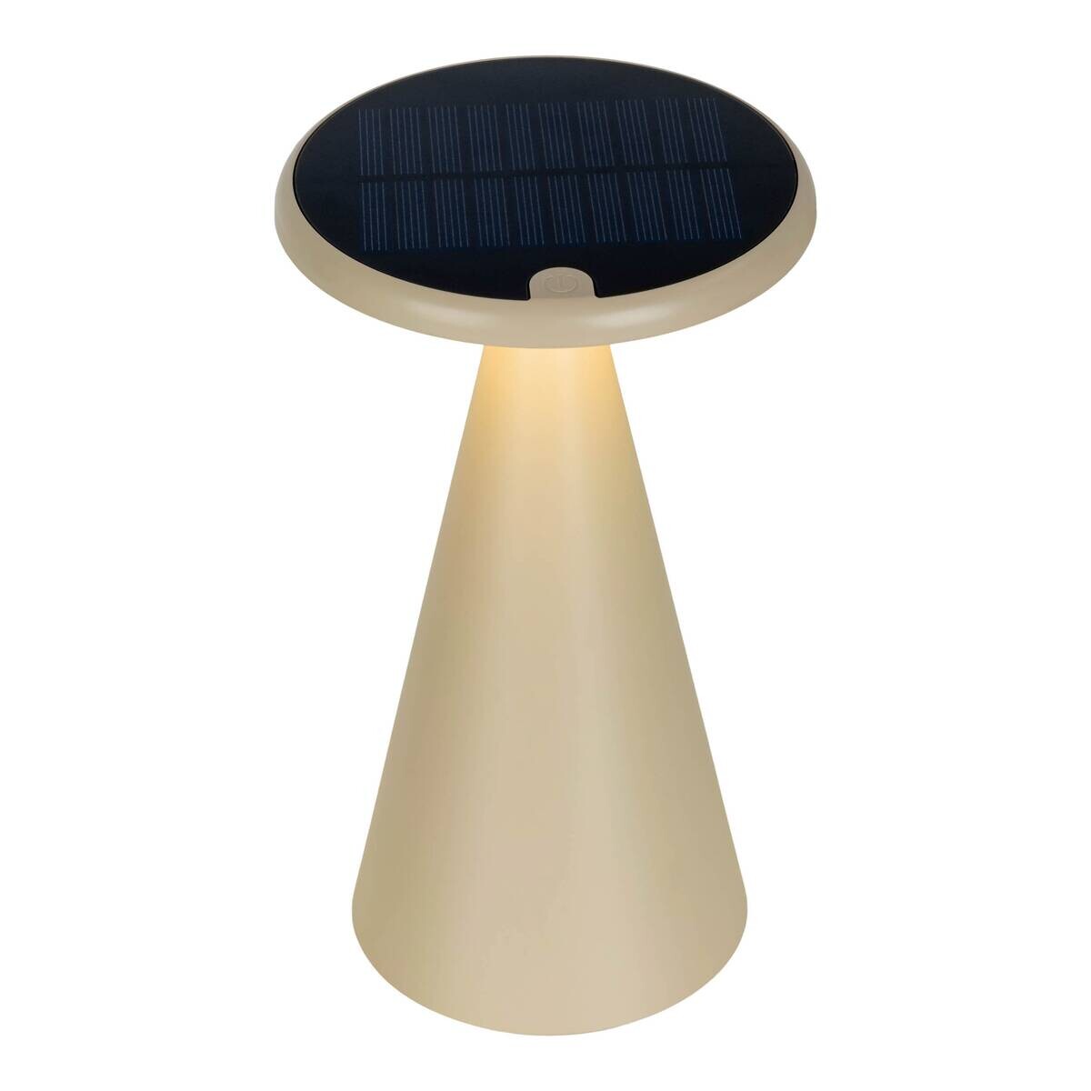 LED-Außentischleuchte beige B/H/T/D: ca. 11,5x20x11,5x11,5 cm