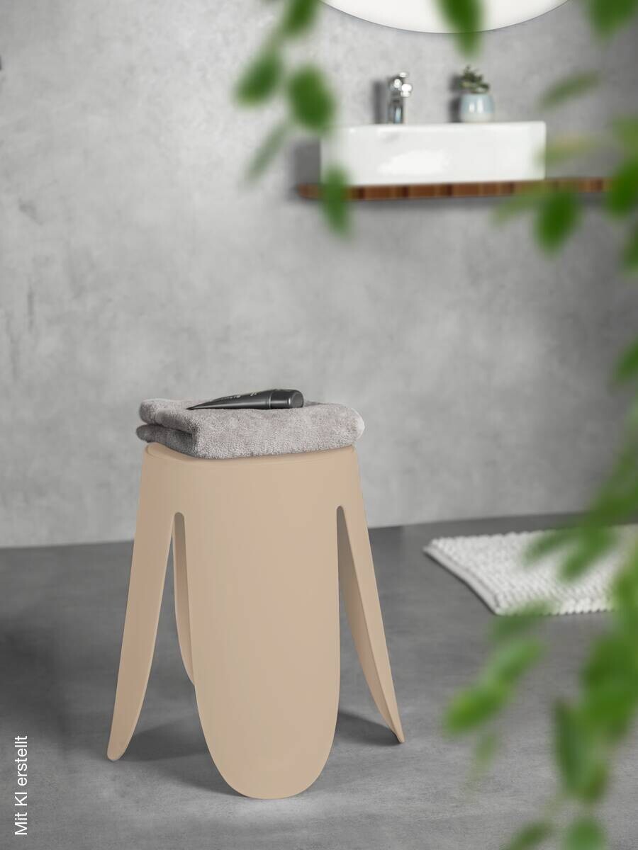WENKO Badhocker Comiso beige Kunststoff