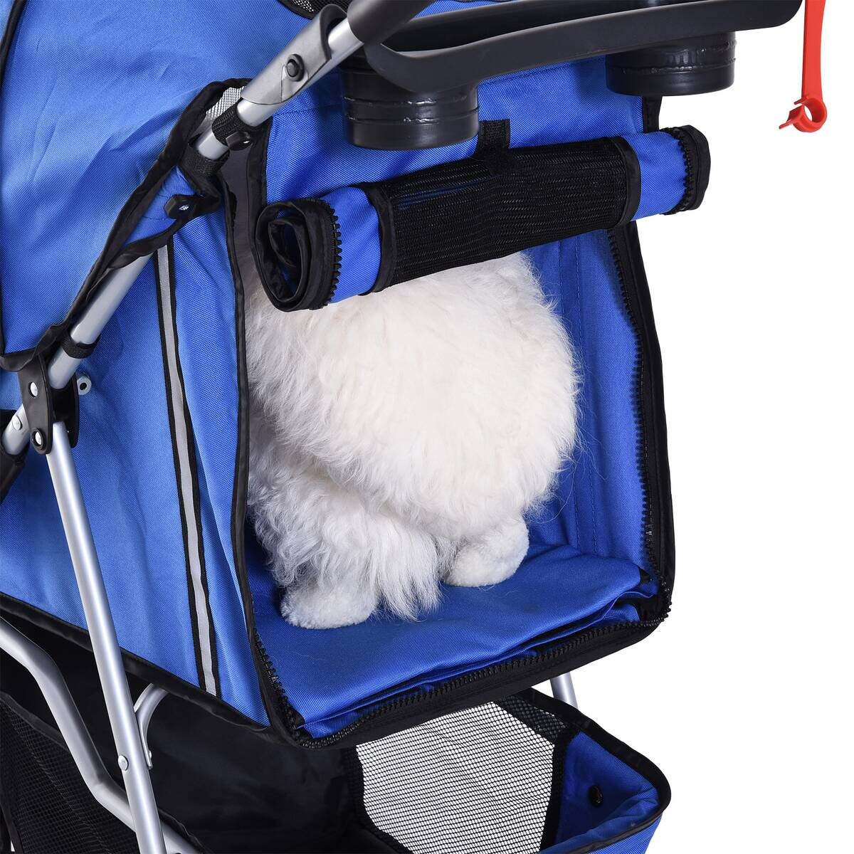 PawHut Hunde-Zubehör blau Nylon B/H/L: ca. 45x75x97 cm