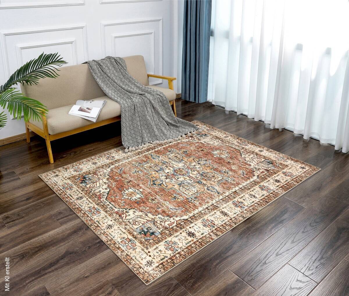 Teppich Silk terra B/L: ca. 120x160 cm