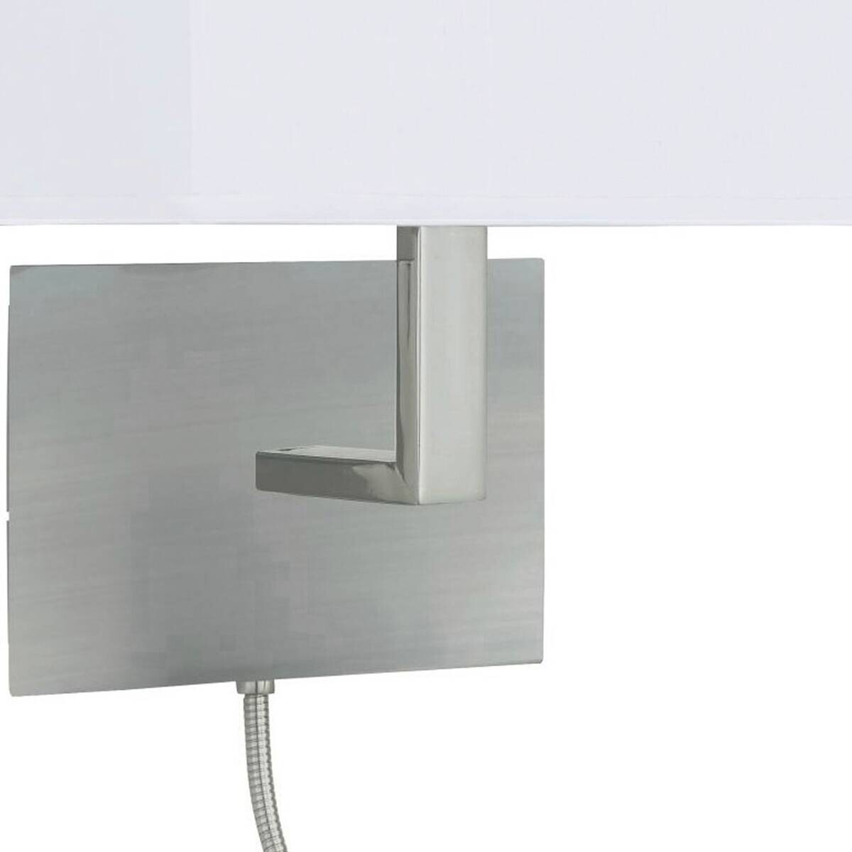 Searchlight Wandleuchte Hotel silber Stahl B/H/T: ca. 20x26x26 cm E27 1 Brennstellen