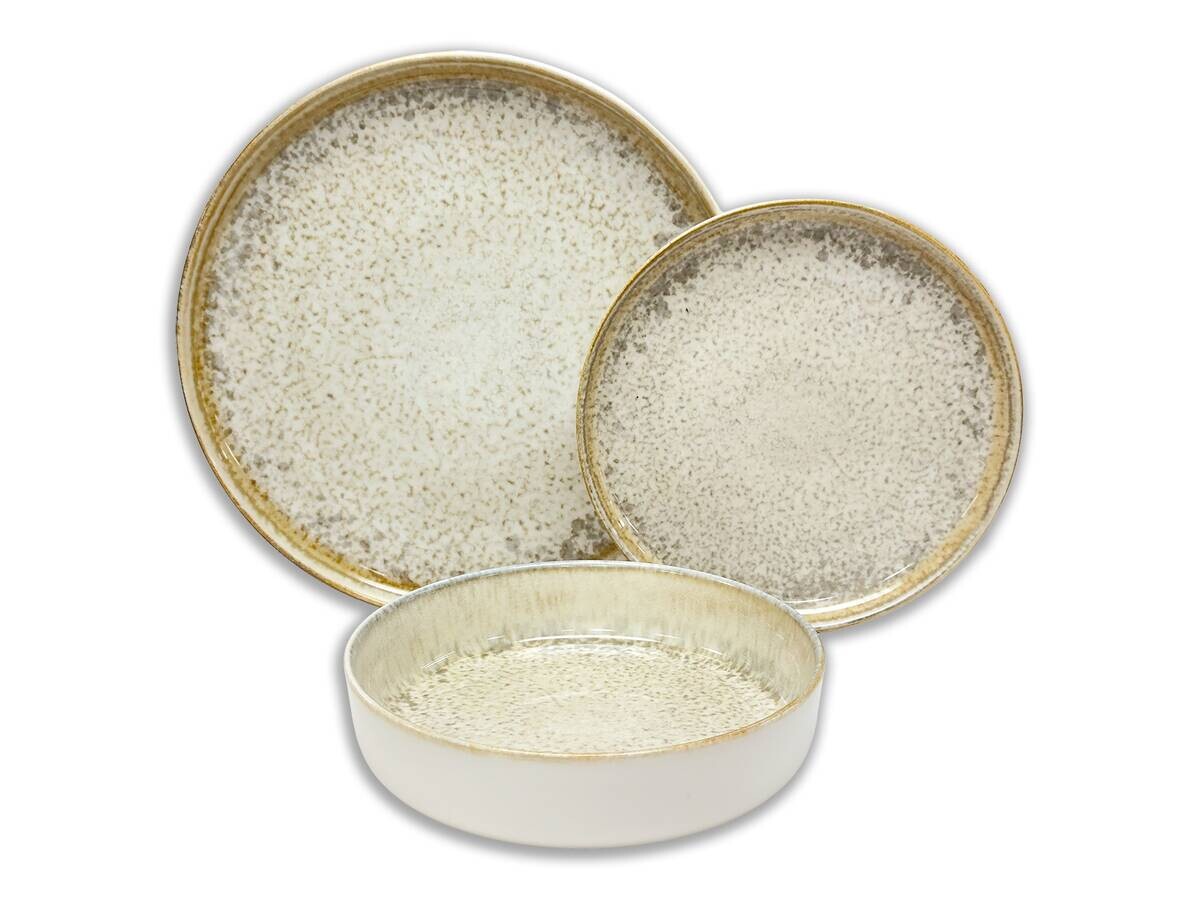 KEVOLI home Kombiservice sand Porzellan 12 tlg.