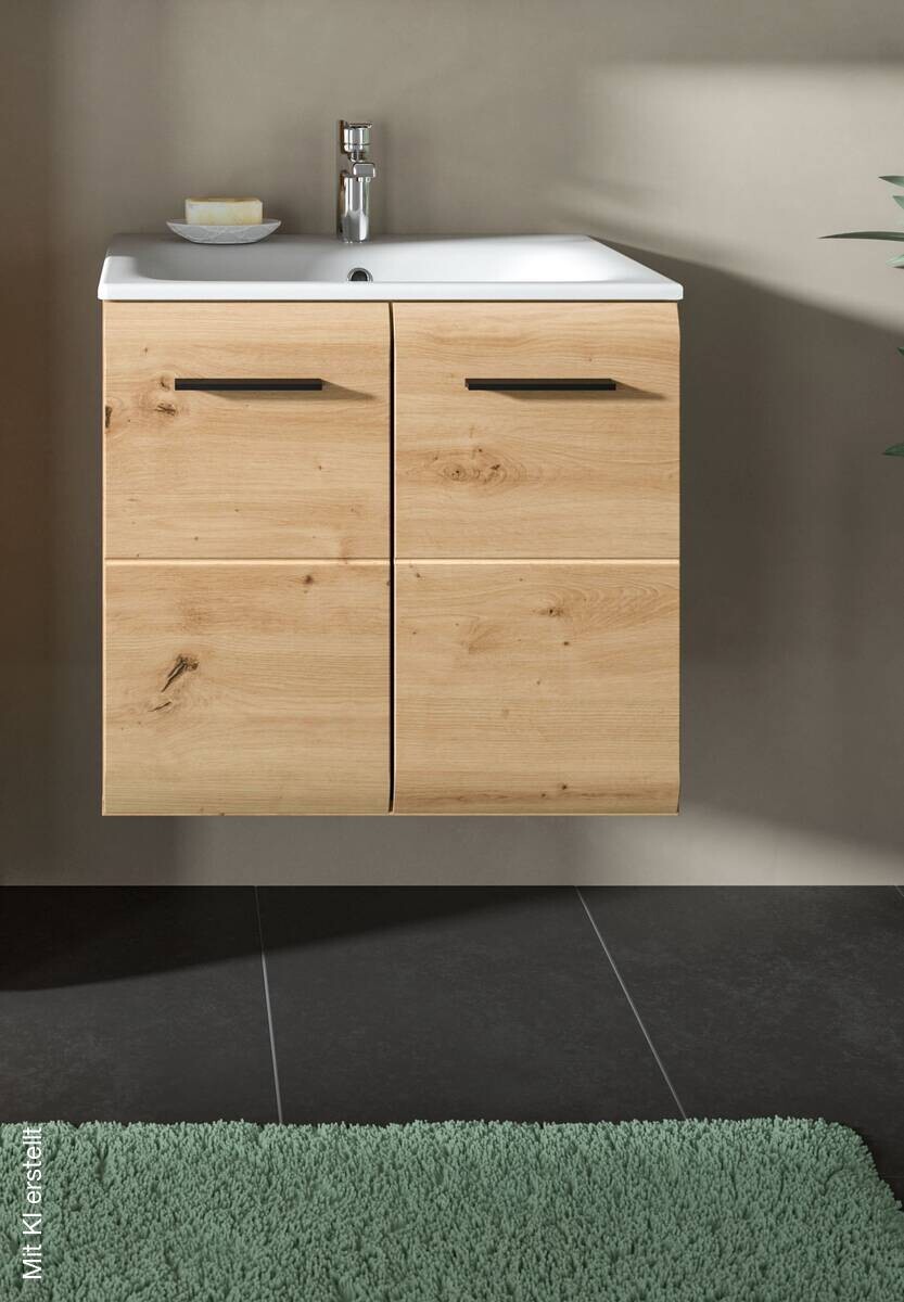 Waschplatz Ice Artisan Oak Nachbildung B/H/T: ca. 60x55x46 cm