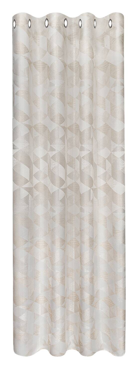 Ösenvorhang Chemnitz natur 100% Polyester B/L: ca. 140x245 cm